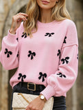 Fashionable new style pullover bow sweater
