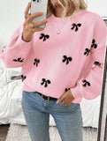 Fashionable new style pullover bow sweater