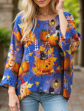 Diamond Hollow Bat Pumpkin Bat Sweater