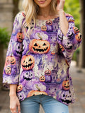 Diamond Hollow Bat Pumpkin Bat Sweater