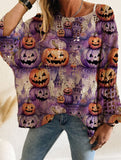 Diamond Hollow Bat Pumpkin Bat Sweater