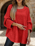 Fashionable knitted shawl sweater