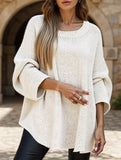 Fashionable knitted shawl sweater