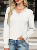 Solid color base layer knit sweater