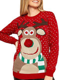 Casual round neck loose Christmas knit sweater