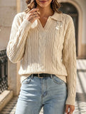 Versatile cable knit sweater