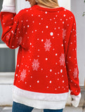 Christmas reindeer jacquard knit sweater