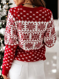 Christmas Snowflake Long-Sleeved Sweater