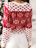 Christmas Snowflake Long-Sleeved Sweater
