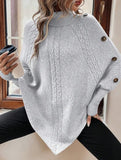 Stylish turtleneck long-sleeved knitwear