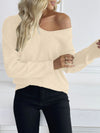 Classic V Neck Knit Sweater Pullover