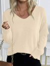 Classic V Neck Knit Sweater Pullover
