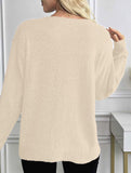 Classic V Neck Knit Sweater Pullover