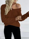 Classic V Neck Knit Sweater Pullover