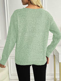 Classic V Neck Knit Sweater Pullover