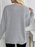 Classic V Neck Knit Sweater Pullover