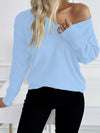 Classic V Neck Knit Sweater Pullover