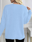 Classic V Neck Knit Sweater Pullover