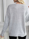 Classic V Neck Knit Sweater Pullover