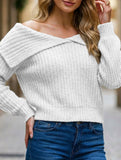 Sailor Collar Short Knit Sweater