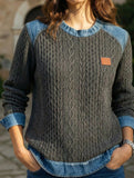 Ethnic Vintage Crewneck Sweatshirt for Women_CWOSWL09167