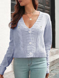 Floral Embroidery Cable Knit Loose Cardigan for Women_CWOSWL09202