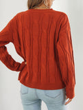 Women's openwork loose casual knit sweater_CWOSWL09204