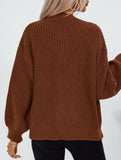 Solid Color Button Knit Cardigan Sweater