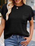 Casual cropped vest sweater