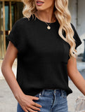 Casual cropped vest sweater
