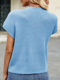 Casual cropped vest sweater