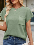 Casual cropped vest sweater