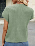 Casual cropped vest sweater