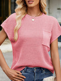 Casual cropped vest sweater