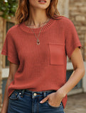 Casual cropped vest sweater