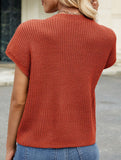 Casual cropped vest sweater