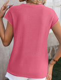 Retro style Reverse weave solid color T-shirt