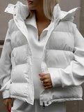 Sleeveless hooded down jacket vest