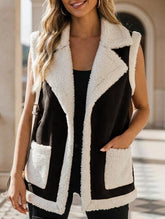 Warm fleece coat vest