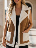 Warm fleece coat vest