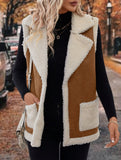 Warm fleece coat vest
