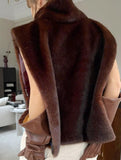 Luxury style turtleneck plush vest_CWOV00318