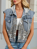 Leopard Print Patchwork Denim Vest_CWOV00328