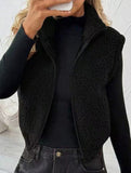 Reversible Fleece Zip Collar Vest_CWOV00338