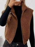 Reversible Fleece Zip Collar Vest_CWOV00338