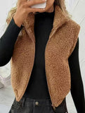 Reversible Fleece Zip Collar Vest_CWOV00338