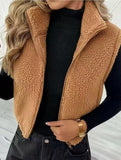 Reversible Fleece Zip Collar Vest_CWOV00338