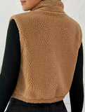Reversible Fleece Zip Collar Vest_CWOV00338