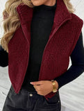 Reversible Fleece Zip Collar Vest_CWOV00338