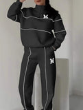 Letter long-sleeved casual sportswear set_CWSBSL00060